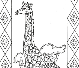 giraffe coloring